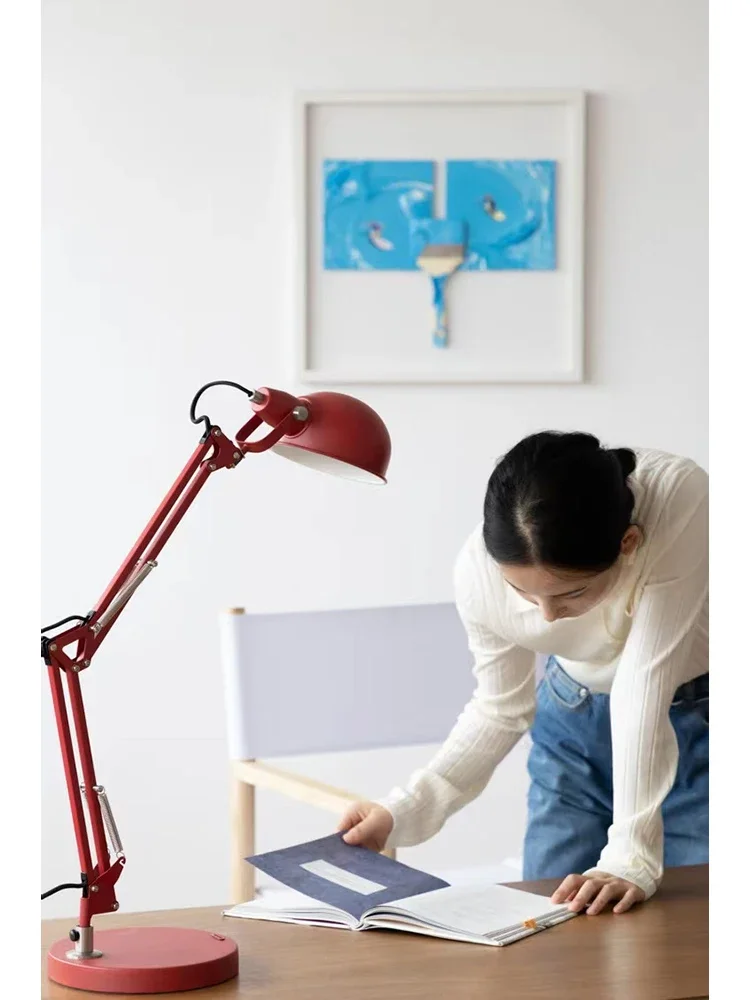 Short Margaret Floor Lamp Robotic Arm Study Adjustable Desk Lamp