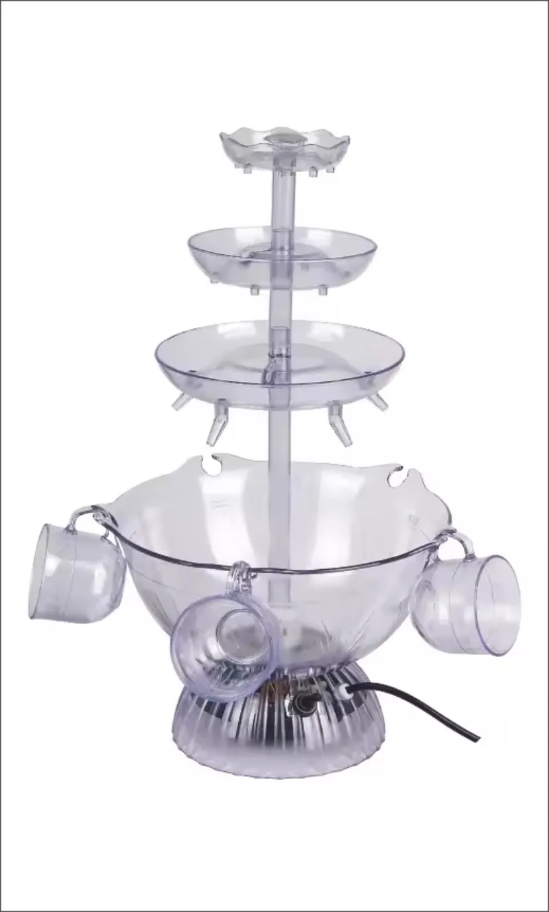 5-Cup Red Wine Fountain Suitable for Wine Tastings VDE Plug
