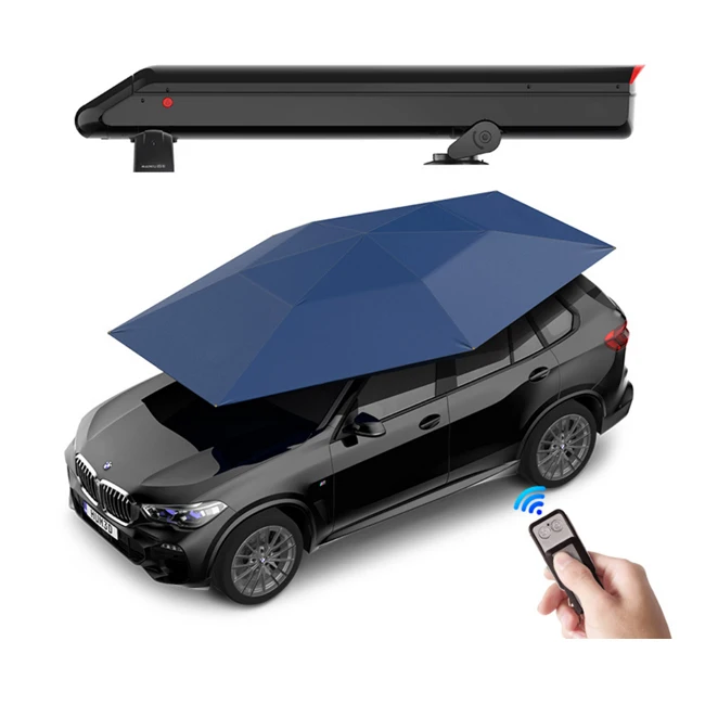 

New outdoor car parking sunshade heat resistant UV proof waterproof automatic foldable car roof shade