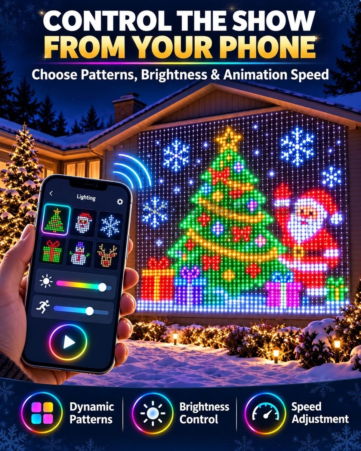 Christmas LED House Net Smart  - Led Fairy String Lights ulasan dan harga