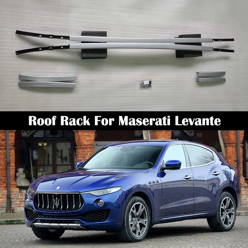 

OEM style Roof Rack For Maserati Levante 2016-2022 Rails Bar Luggage Carrier Bars top Cross bar Rack Rail Boxes Aluminum alloy