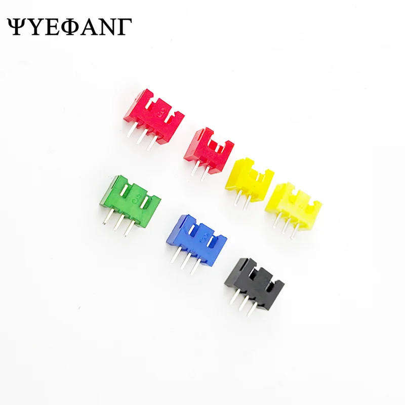 

20pcs/lot XH2.54 2P 3P 4P Straight Needle Socket Red Black Yellow Green Blue White XH 2.54mm Plug Connector