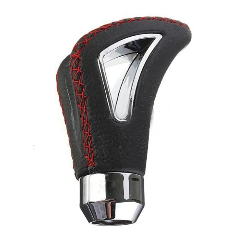 Universal Leather Auto Matic Shift Camion Manual Gear Stick Shift Shifter Lever Cover Knob 1SET