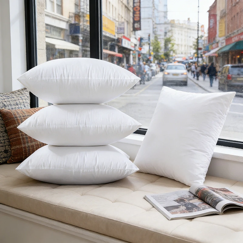 Non-woven Pillow Inner PP Cotton Filling 35-65cm Soft Hypoallergenic Bed Pillow Large Volume Filling for Home Bedroom Comfort