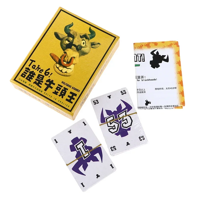 Take 6 NBoard Game ผู้เล่น 2-10 คนของขวัญตลกสําหรับเกมไพ่ครอบครัวปาร์ตี้