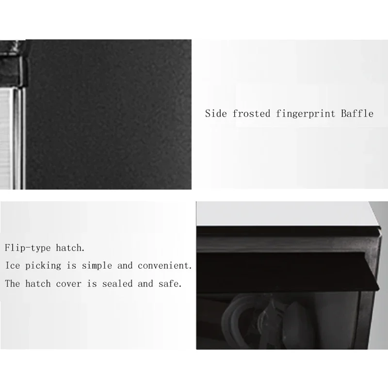 

Commercial Ice Maker Machine, 90-100LBS/24H with 33LBS Bin Stainless Steel Automatic Operation Commercial Ice Machine