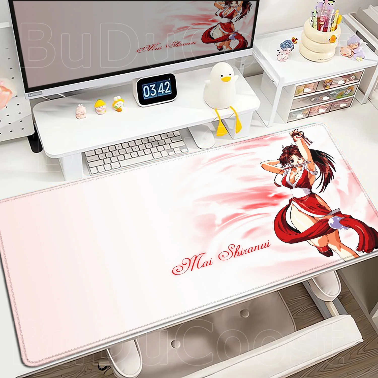 

Sexy Kawaii Anime Girl Mouse Mat Mai Shiranui Mouse Pad Game Non-slip Rubber PlayMat Gaming Desk Mats Large 900x400mm Mousepad