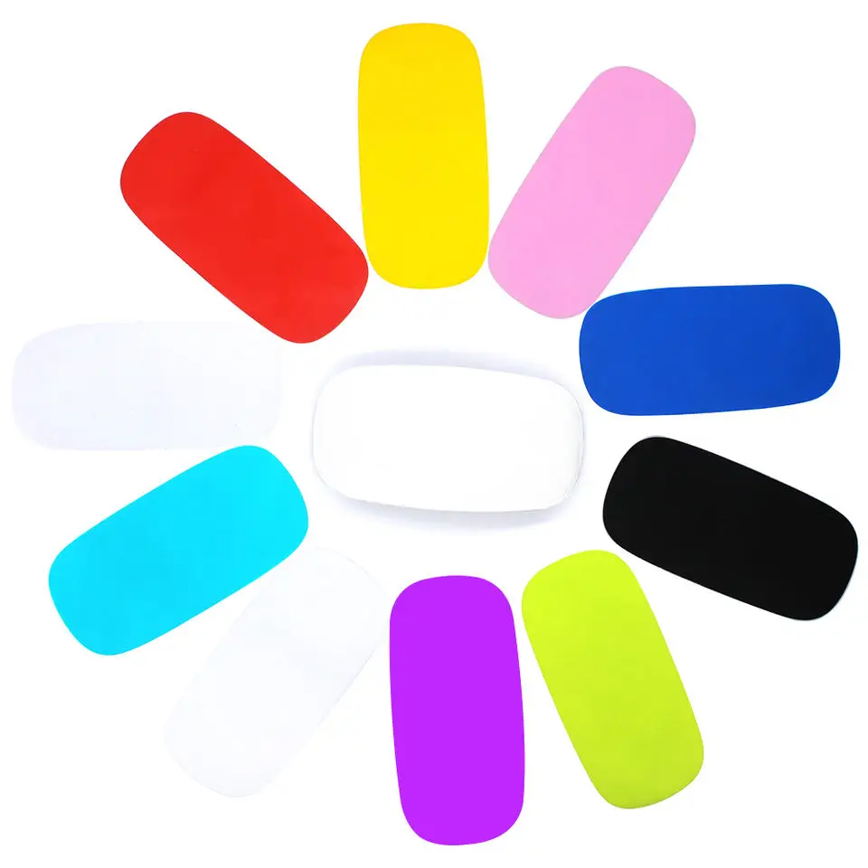Fashion Mouse Cover Skin Silicone Soft Mouse Protector Film Guard For Apple Magic Wireless Mouse Laptop Mice Pad Waterproof Mat