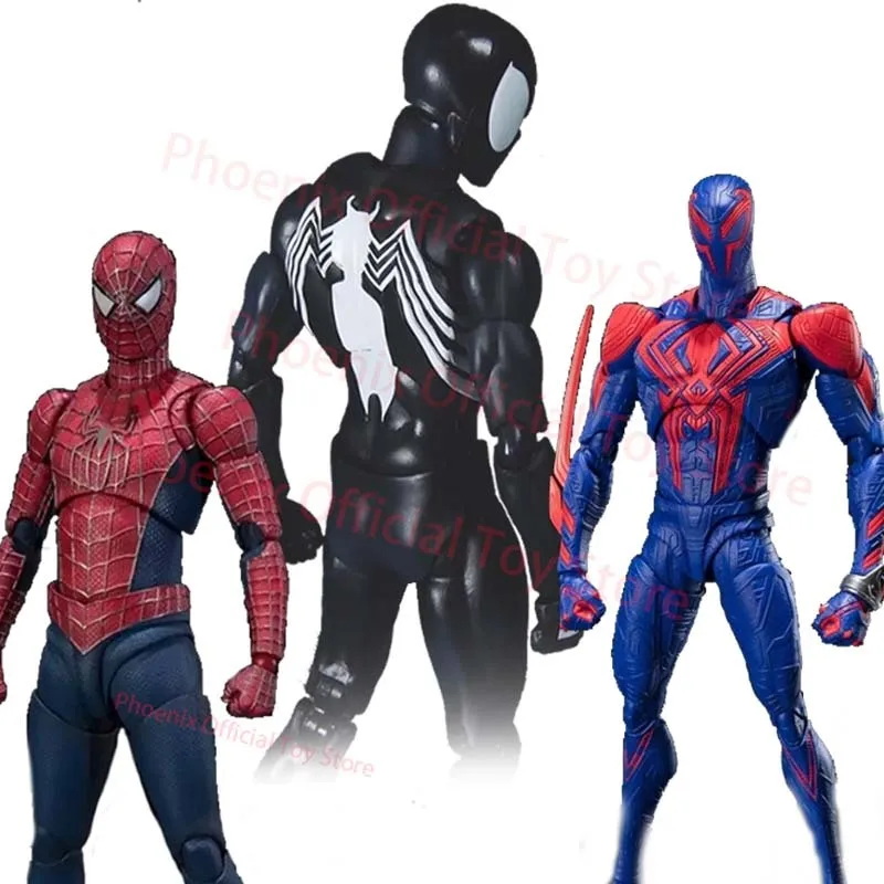 CT Shf Spiderman Tobey Maguire figura de acción Anime 2099 Spider Man: No Way Home figuras juguete colección modelo estatuilla muñeca regalo