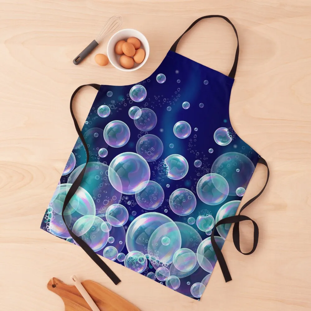 

Soap bubbles soap bubbles Apron For Man Children'S Women Kitchen useful gadgets for home Apron