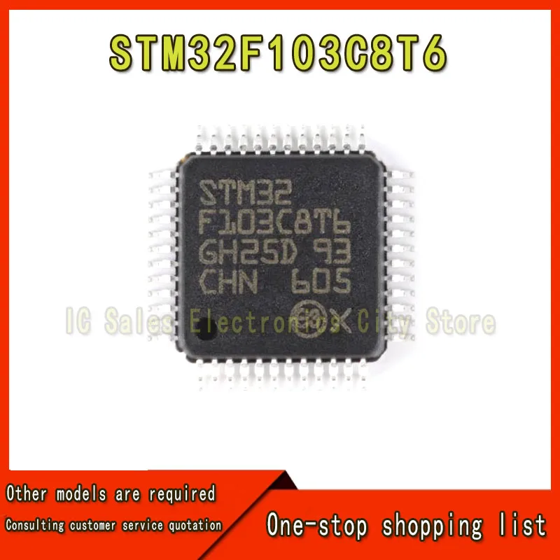 1pcs STM32f103C8T6 STM32F103CBT6 STM32F103RCT6 STM32F103RET6 STM32F103VGT6 STM32F103VET6 STM32F103VCT6 STM32F103RGT6 IC Chip