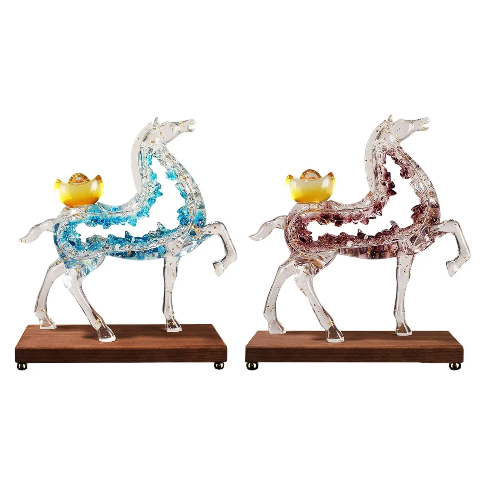 

Horse Statue Creative Tabletop Ornament for Cabinet Bookshelf Living Room