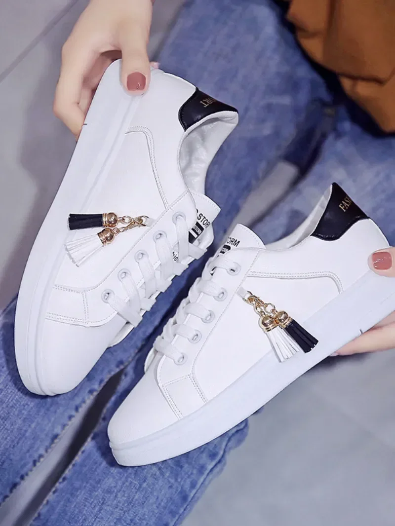 New Fashion Women Sneaker Breathable Students Casual Shoes Sports for Girl Flat Mesh White Shoes Vulcanize Desginer Shoes