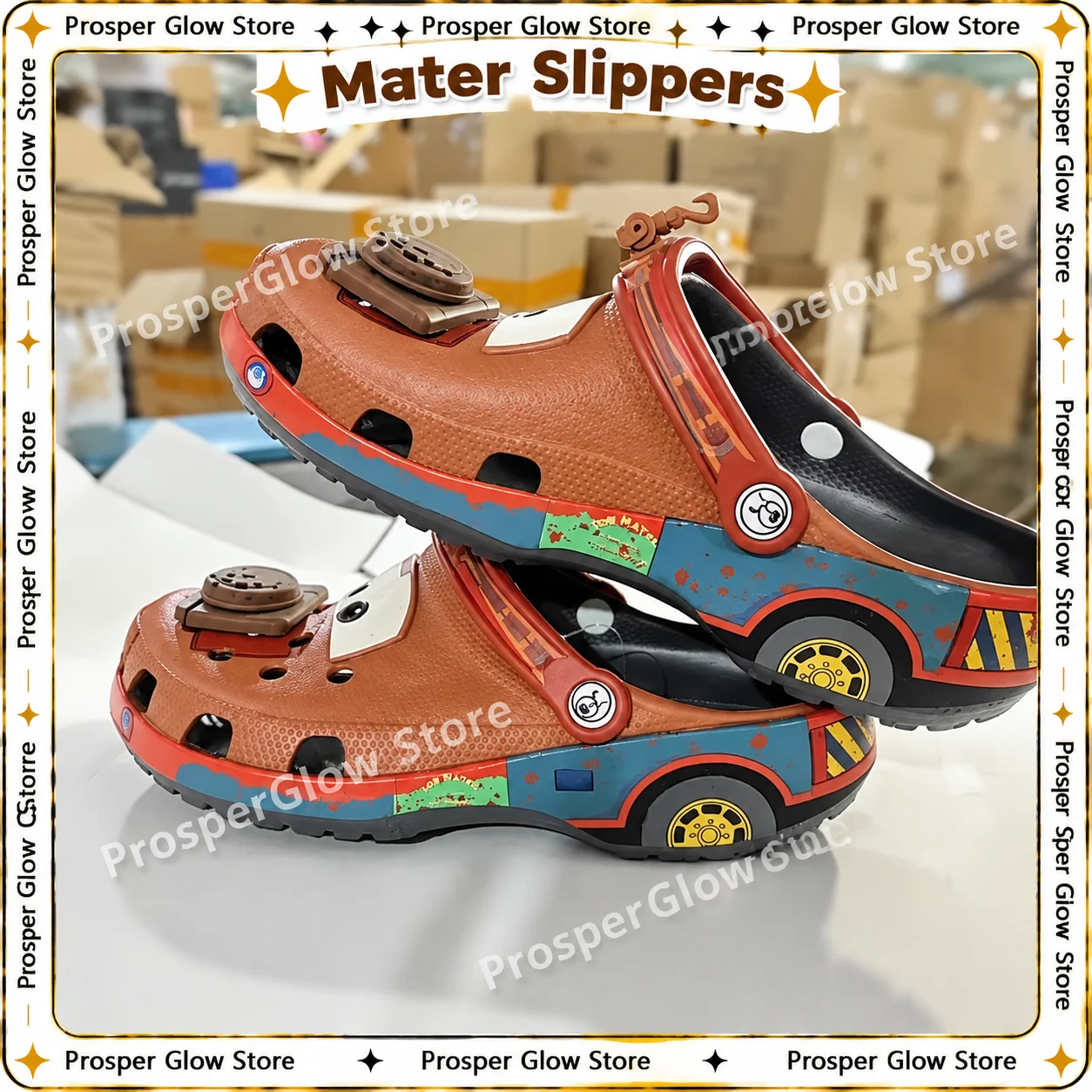Nuevas zapatillas de verano con motivos de coches de dibujos animados, divertidas, para adultos, antideslizantes, transpirables, ligeras, ideales para la playa, sandalias, chanclas de EVA, un regalo original.