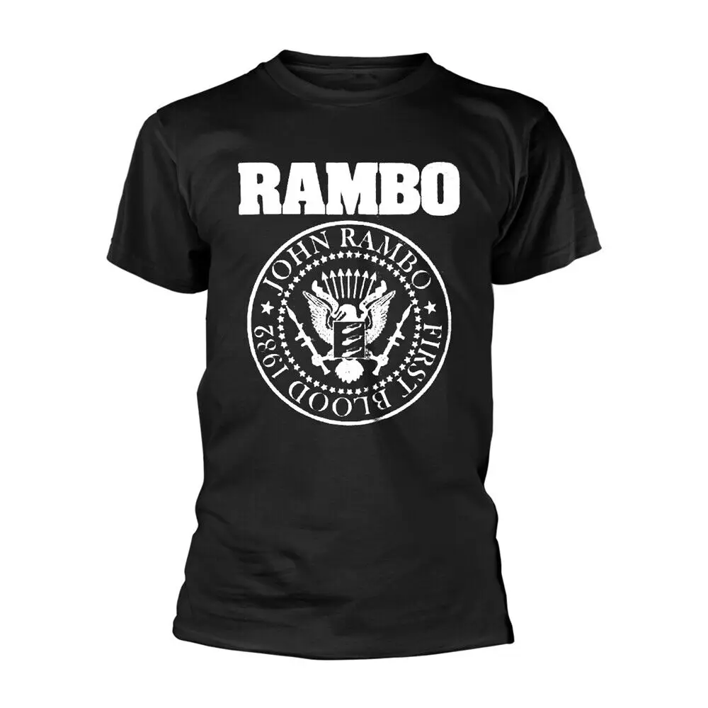 RAMBO - SEAL BLACK T-Shirt Large   T-shirts for Tees  tops Unisex Summer Short Sleeve