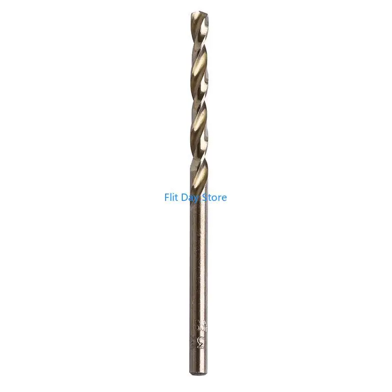 F92C 10x duradero HSS Twist Bits Bits Bit Round Shank para perforar carpintería
