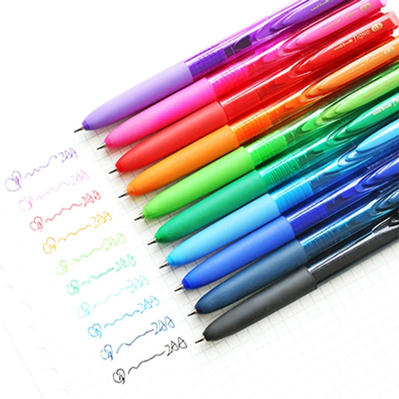 Japan UNI Gel Pen Combo Set UMN-155 Low Damping penna nera ad asciugatura rapida 0.38mm/0.5mm forniture per studenti per ufficio carino stazionario