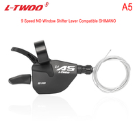LTWOO 9 Speed Shifter Lever for MTB Bike 1X9 Speed 2:1 Type Finger Dial 9s 9v Derailleurs No Window Compatible SHIMANO