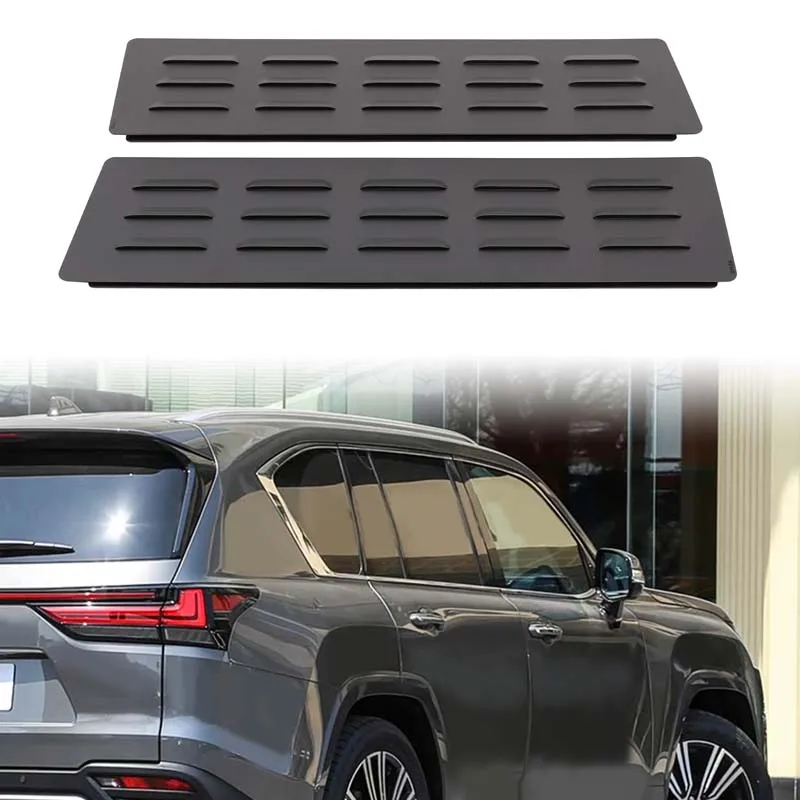 2Pcs Aluminum alloy For Lexus LX For Toyota Land Cruiser LC300 2022+ car rear ventilation blinds car modification accessories