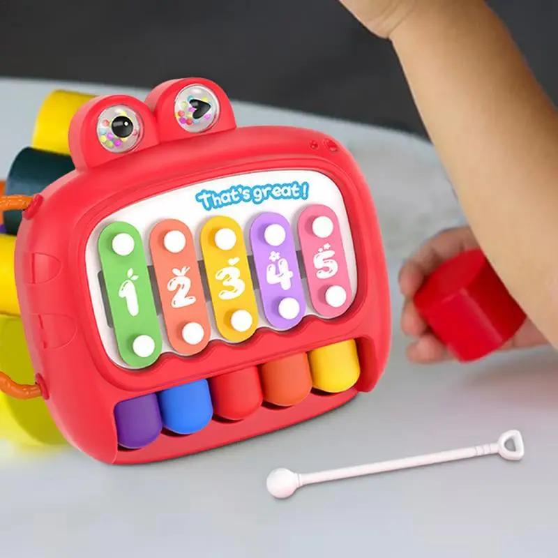 Kids Music Toys Cute Interactive Kids Piano Toy Portable Early Learning Toy Musical Toys Kids Musical Instruments Hand Knocking