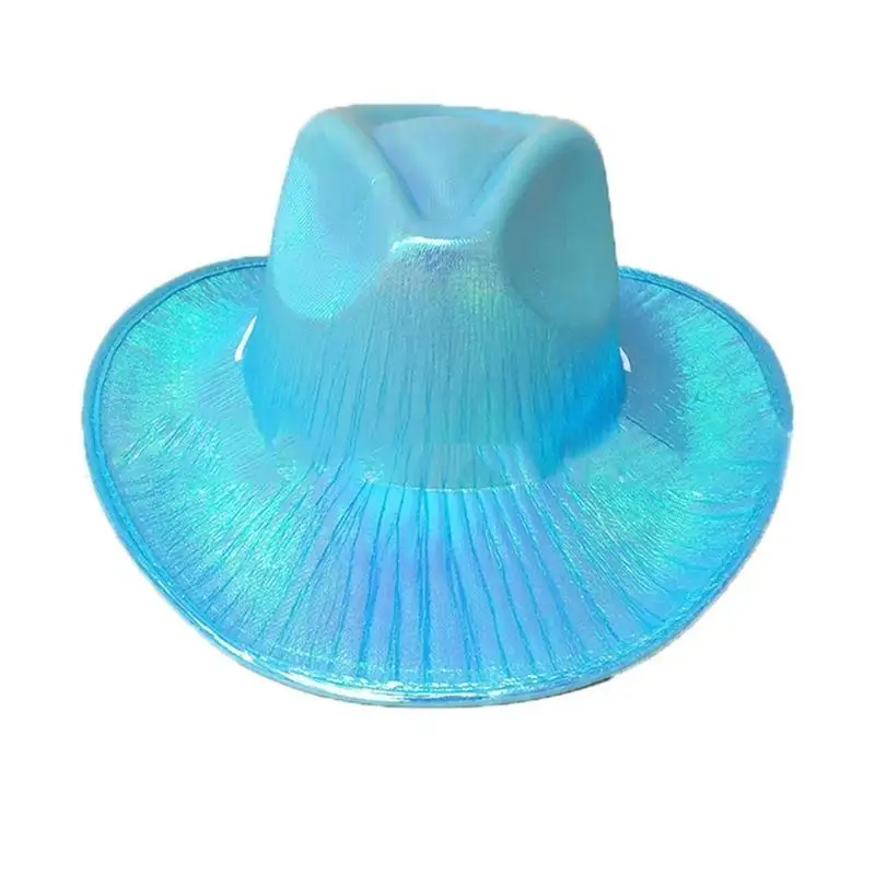 652F Light-Up Pink Kids Cowgirl Hat Child Blinking Cowgirl Hats Cowboy Costume view 3
