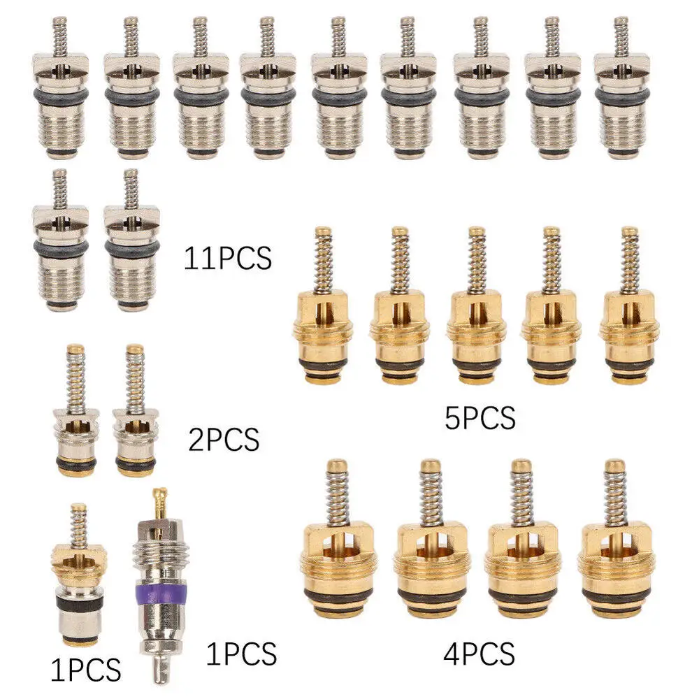 134Pcs/Box Car Air Conditioner Valve Core Assortment A/C AC Shrader Valve Core & Tool R134 R12 HVAC Valves Kit Auto Accessories