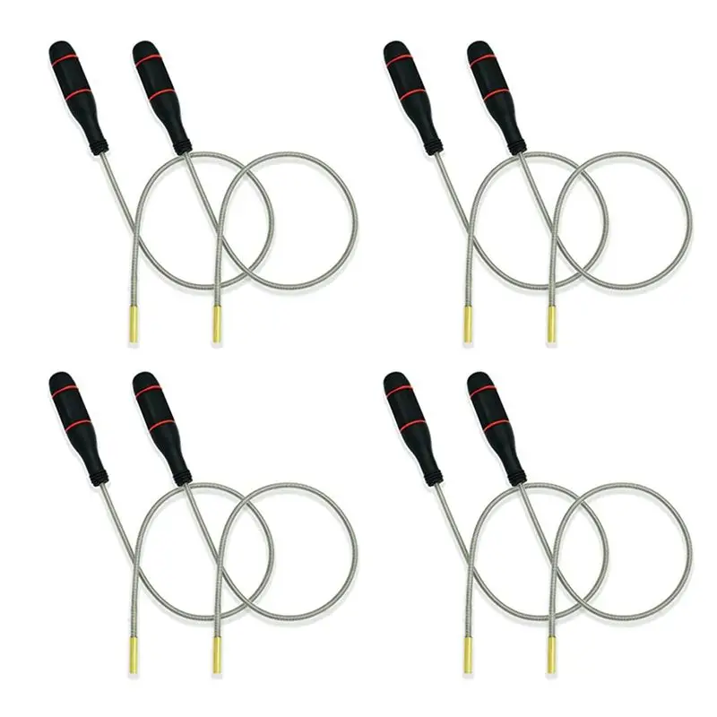 [Superx&KND]8PCS Flexible Magnetic Pickup Tool, 23.6Inch Long Flexible Bend-It Magnet Snake Pickup, Bendable Magnetic Pickup 2LB