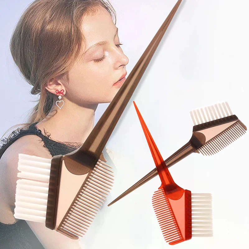 

1 шт., кисть для окрашивания волос, двусторонний аппликатор для краски для волос, профессиональная парикмахерская расческа, сделай сам, салон, парикмахерская щетка, аксессуары