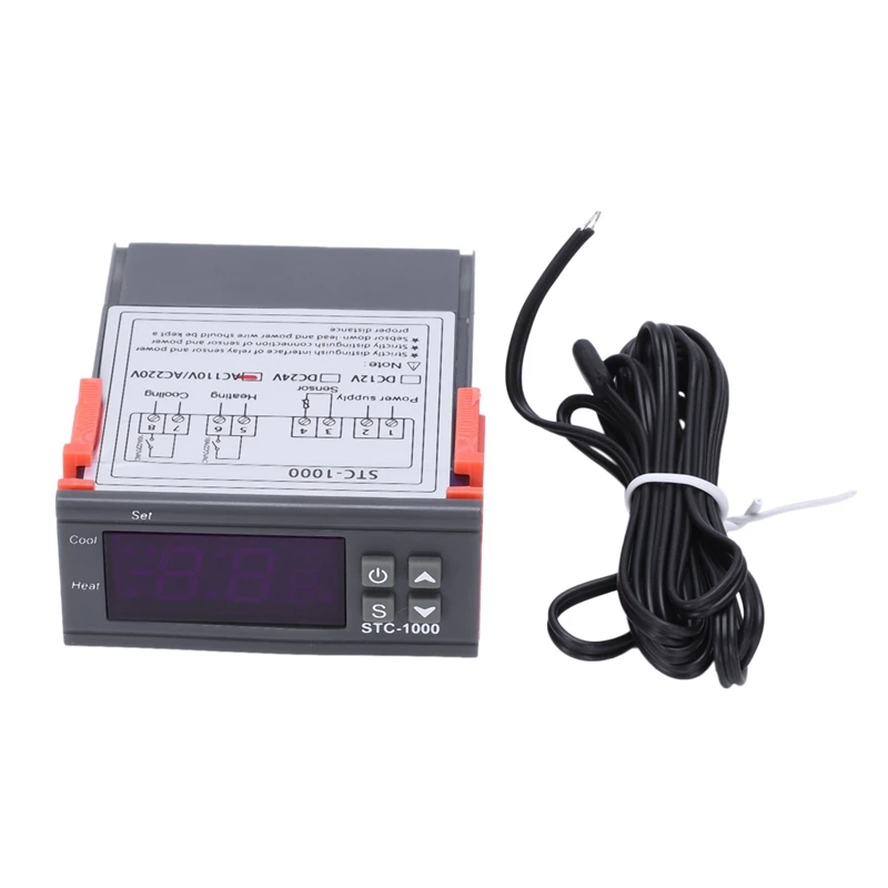 RISE-4X 220V Digital STC-1000 Temperature Controller Thermostat Regulator+Sensor Probe