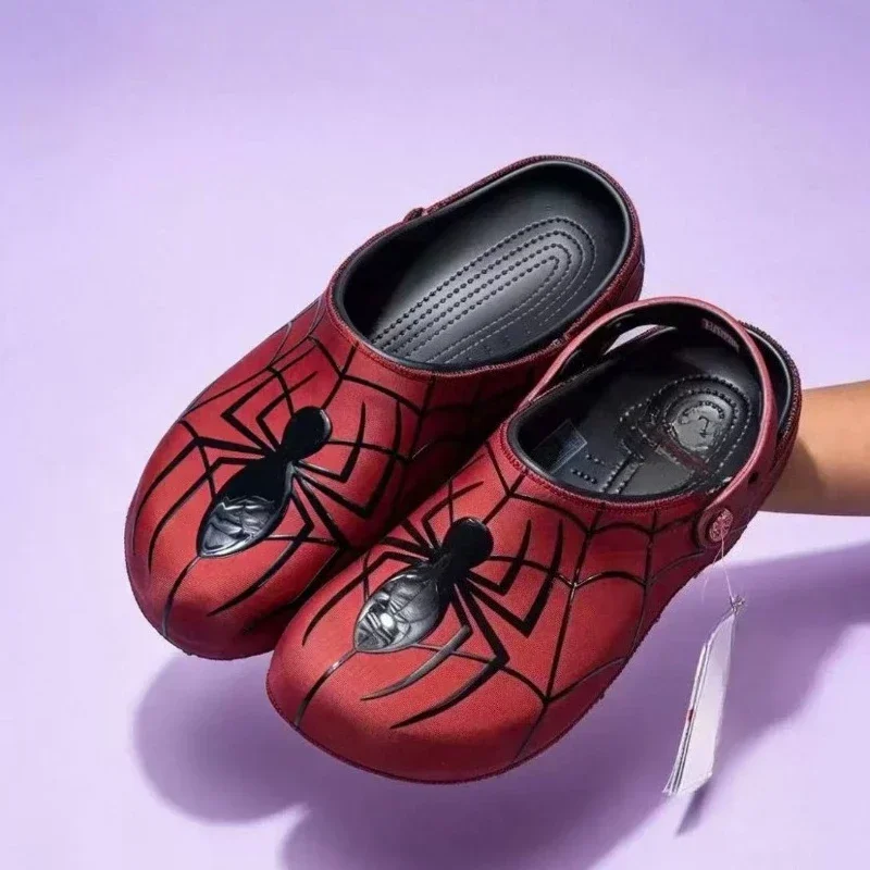 In Stock Spider Beach Sandals Hole Shoe Comics Cartoon 3D Service Breathable Fashion Trend Sense of Luxury Gift