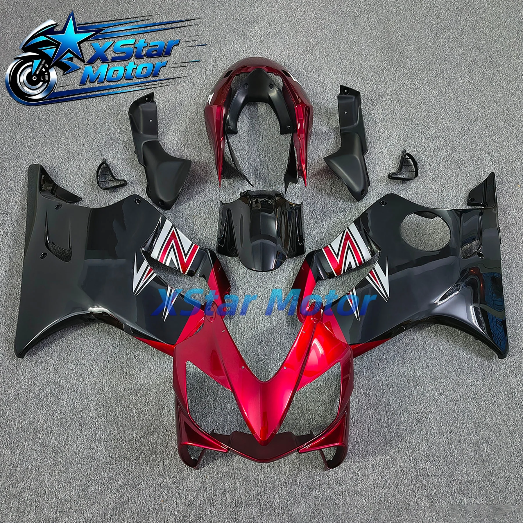 NEW ABS Fairings Kits Fit For CBR600 F4i 2004 2005 2006 2007 04 05 06 07 Bodywork Set Custom Black Red