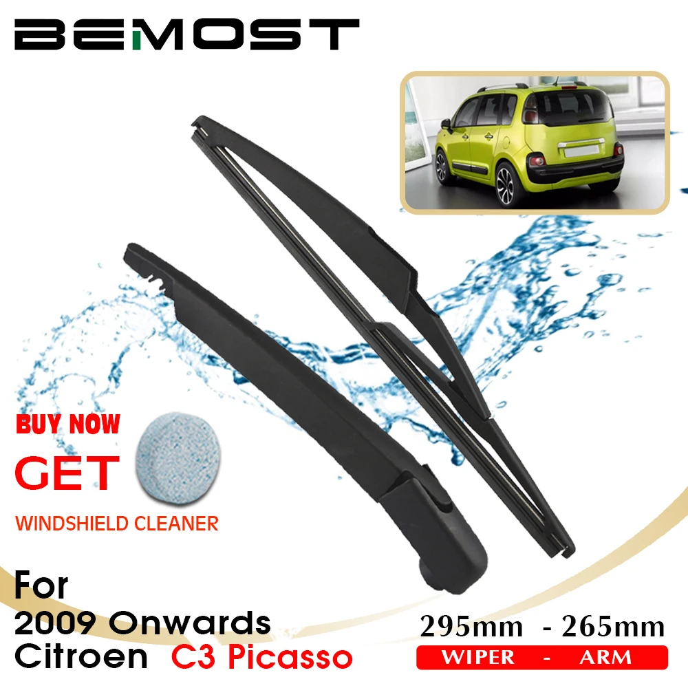 

BEMOST Car Rear Windshield Wiper Arm Blade Brushes For Citroen C3 Picasso 295MM Windscreen Auto Styling 2009 Onwards