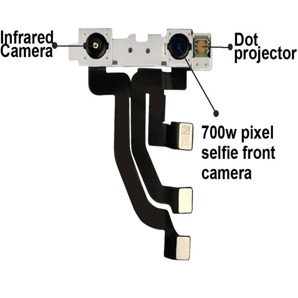 Front Camera Connector For iPhone 15 14 13 12 11 Pro ProMax Front Facing Facetime Camera With Sensor Light Proximity Flex Cable