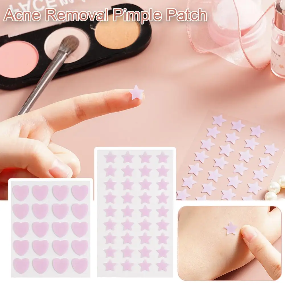 Colorful Cute Star Heart Shaped Acne Treatment Sticker Invisible Acne Cover Removal Pimple Patch Skin Care