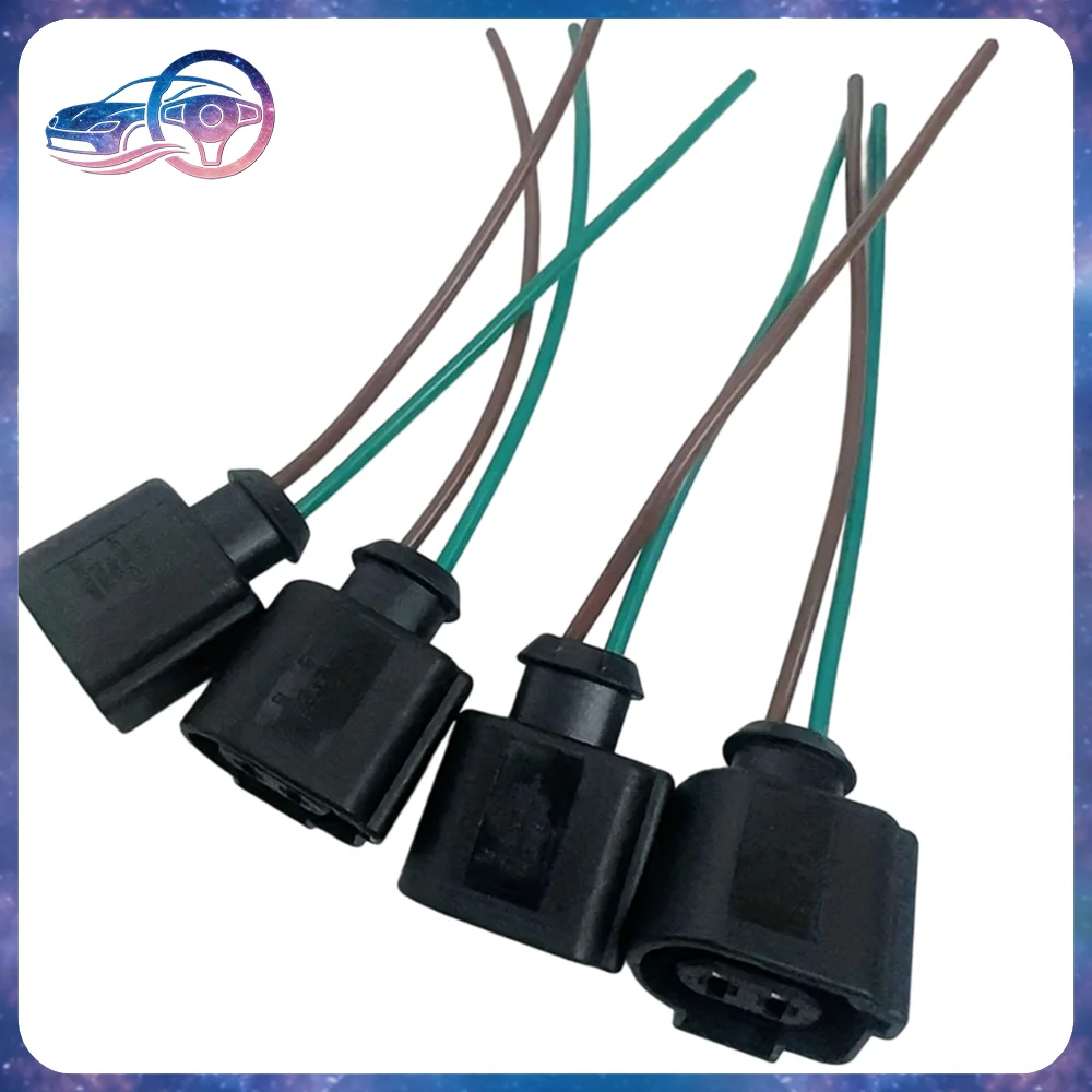 Car Wiring Harness Plug for Audi A6L Touareg 2Pin Connector 1J0973722A Rear Brake Distributor Solenoid Valve Washer Pump Socket