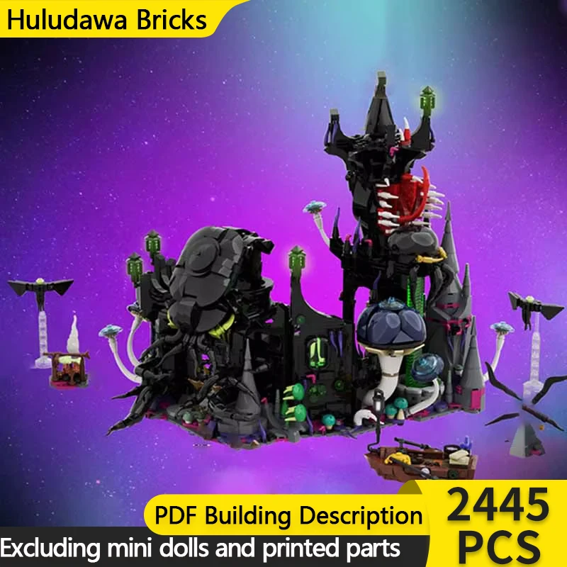 Popular Medieval Castle Model MOC Building Abandoned And Strange Castle Modular Technology Gifts Holiday Assemble Child Toy Suit