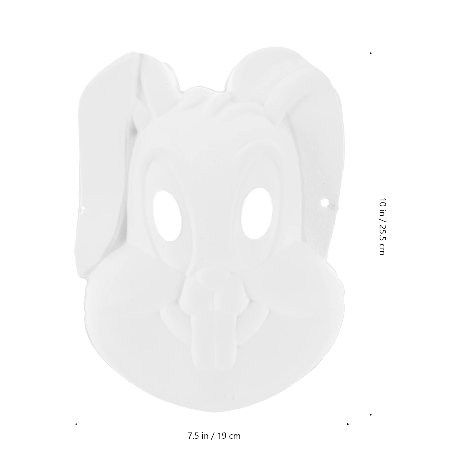 

6 Pcs Bunny Mask Masquerade Costume Animal Pulp Cosplay for Women Unpainted Masks Child