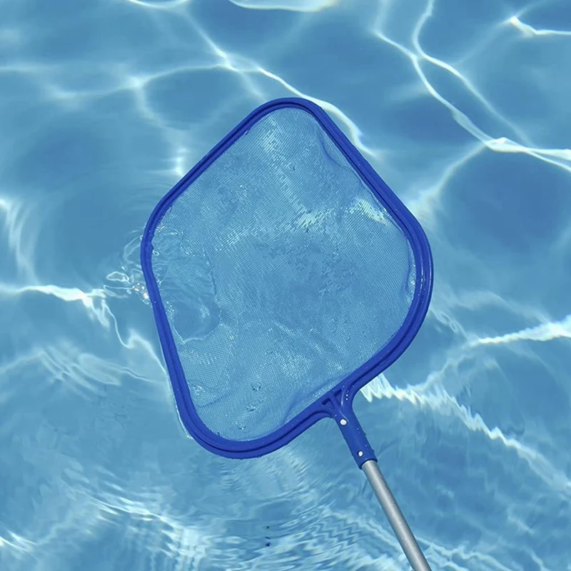 Pool Skimmer Net With 17 Inch-41 Inch Telescopic Pole-Fine Mesh Net Leaf Skimmer For Cleaning Surface Of Swimming Pools