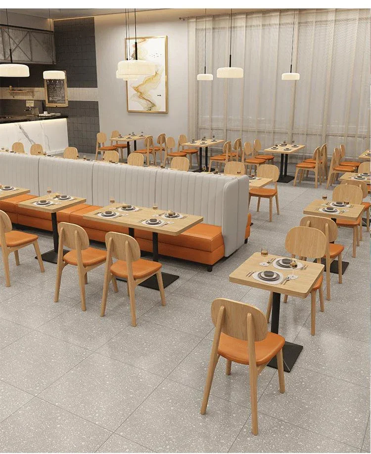 

l # Theme Western Restaurant Cafe Table and Chair Set Bar Rest Area Tea Shop Solid Wood Chair Armrest booth Two Seat Sofa for sa