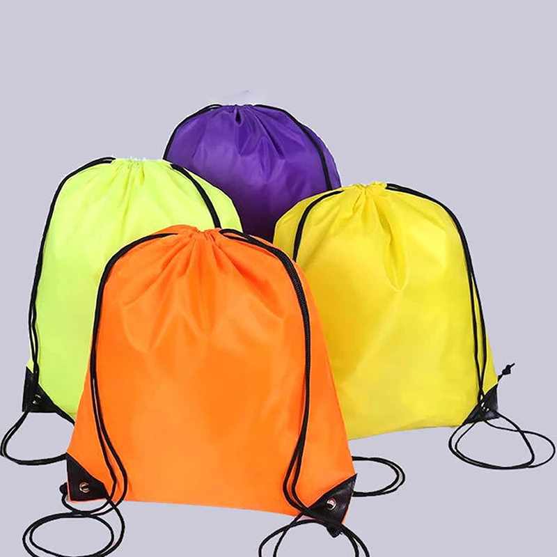 Bolsa de gimnasio plegable impermeable para hombres y mujeres, paquete de bolsillo para Fitness, mochila con cordón para tienda, senderismo,