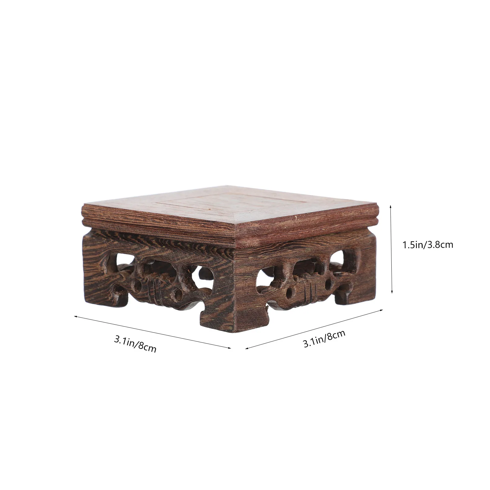 1Pcs Wenge Wood Display Base Delicate Decorative Stand for Jade Home Crafts Teapot Holder Storage Bracket