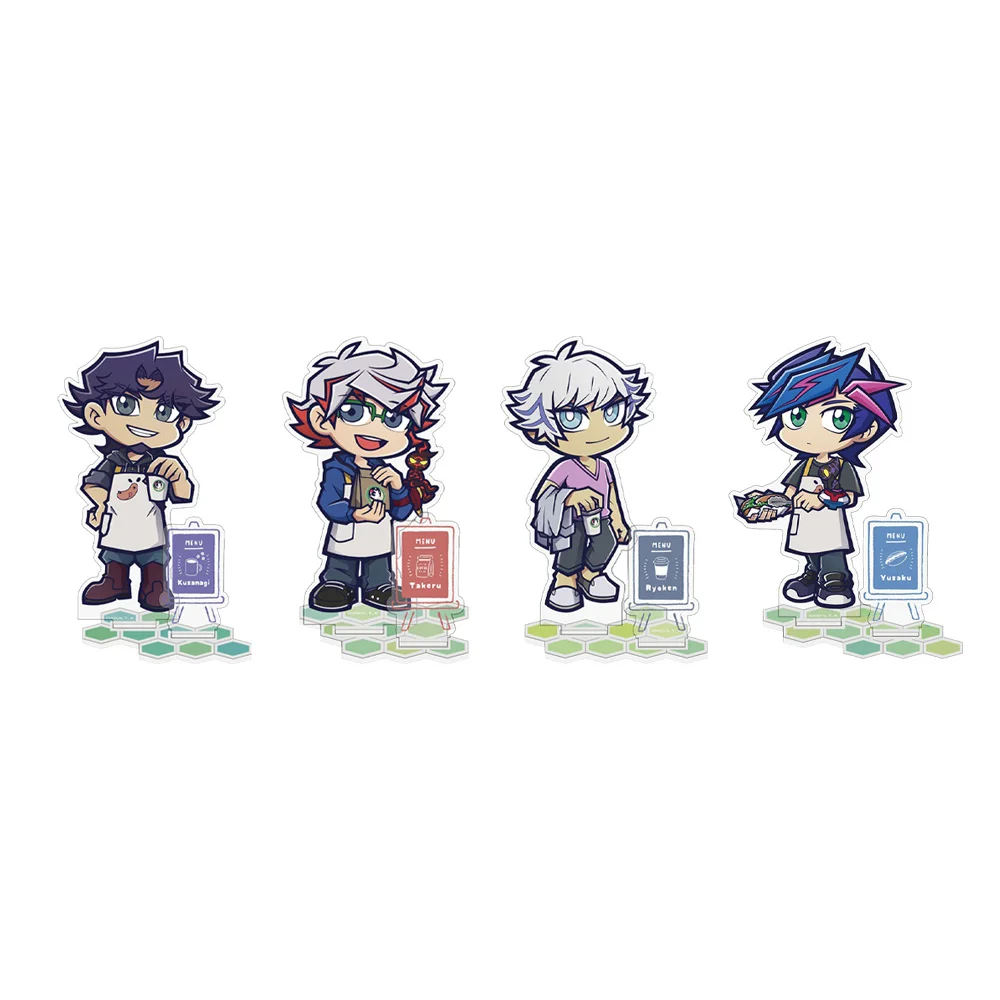Tienda periférica de Anime Vrains Shoichi Kusanagi Ryoken Kogami Yusaku Fujiki y Ai Cafe Nagi Ver soporte acrílico de doble inserción