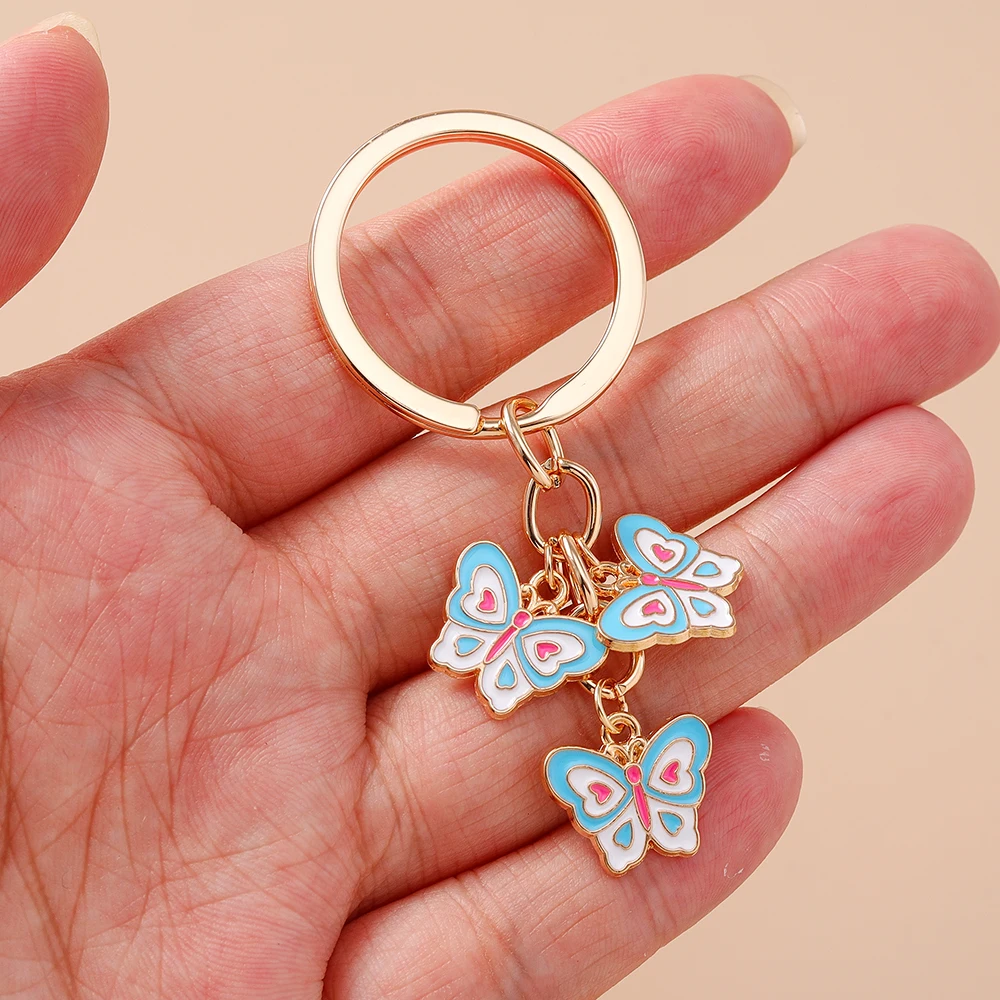 Aihua Ins 6 Farben Niedliche Schmetterling-Schlüsselanhänger Sommer Süße Mädchen Schlüsselkette Handtaschenanhänger Modeschmuck Geschenke Schmuckstücke – Detail 4