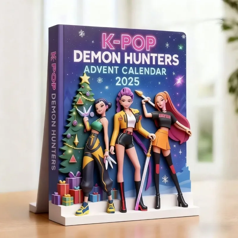 KPop Demon Hunters Rumi Anime Charakter Cartoon Figur Schlüsselanhänger Blind Box Weihnachten Countdown Überraschung Geschenkbox Dekoration