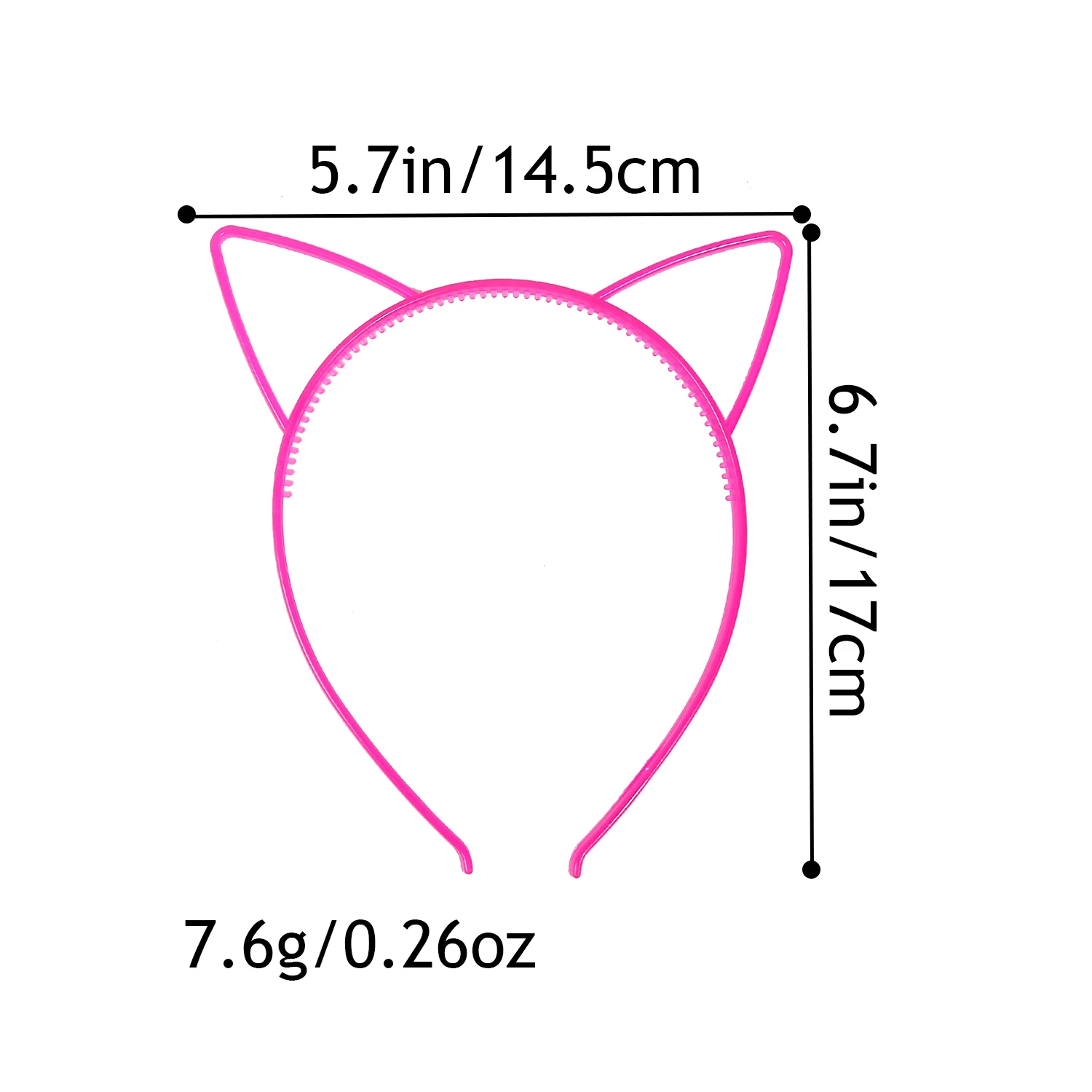 12/24pcs Cartoon Cat Ear Color Hair Band For Girls Luminous Plastic Teeth Hair Hoop For Kids Women Party Daily Hair Accessories