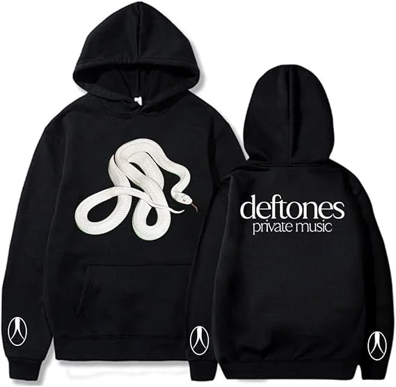 

Худи Deftones с графическим принтом змеи | Официальный свитшот с символикой группы | Унисекс-пуловер в стиле стритвир
