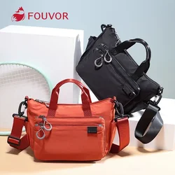 Fouvor 2023 New Fashion Bag for Women Handbag Oxford Large Messenger Bag Waterproof Nylon Zipper Solid Shoulder Bags 2802-01