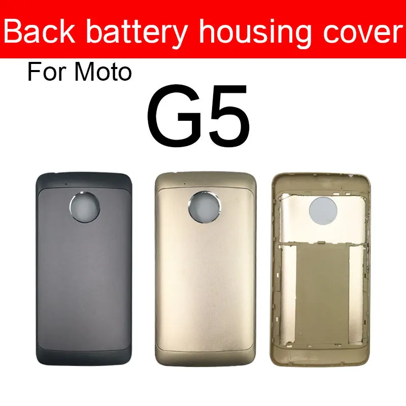 

Rear Battery Cover Case For Motorola Moto G5 XT1685 XT1672 XT1670 XT1671 XT1676 XT1675 XT1677 Back Battery Cover Housing Parts