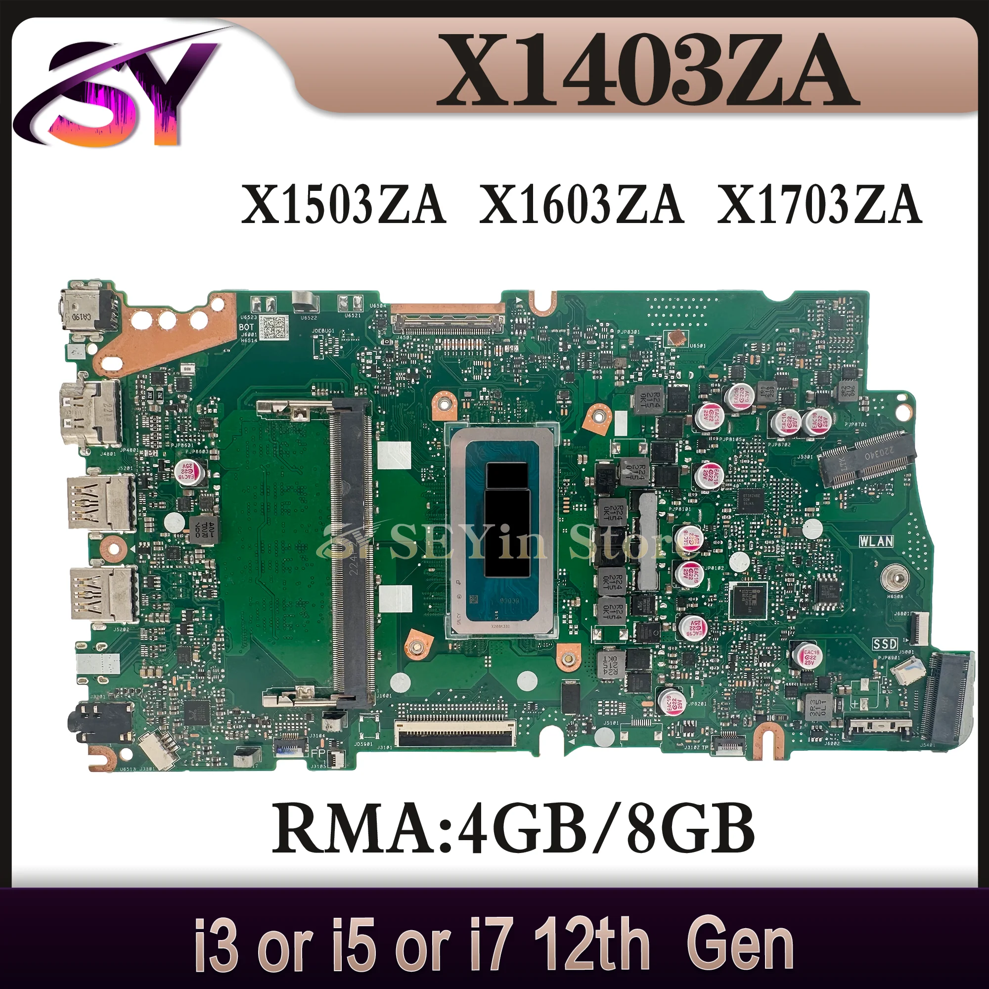 

X1403ZA Mainboard For ASUS X1503ZA X1603ZA X1402ZA X1502ZA X1602ZA X1405ZA X1505ZA X1605ZA X1703ZA X1702ZA Laptop Motherboard