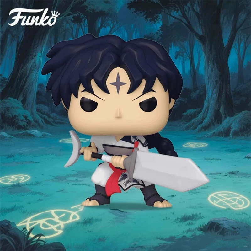 

Genuine Edition FUNKO POP Inuyasha Sesshomaru Bankotsu Anime Action Desktop Decoration Ornament Model Toys Collectible Model